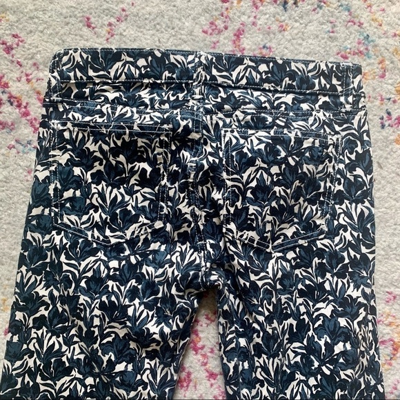 Tory Burch Blaire Super Skinny Jean in Sandshell Nouveau Flower sz 26 - Picture 6 of 6